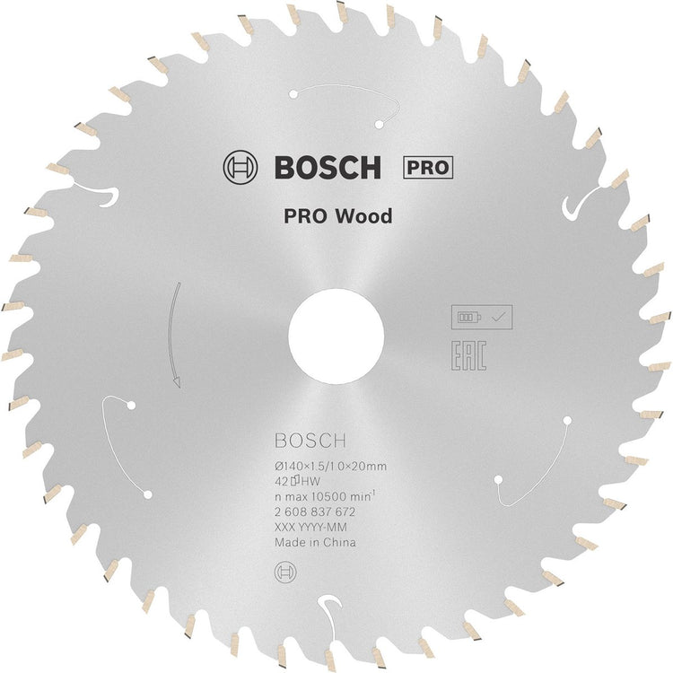 Bosch Pro Wood Akku-Sägeblatt für Kreissägen 140 x 1,5 x 20 mm - ...