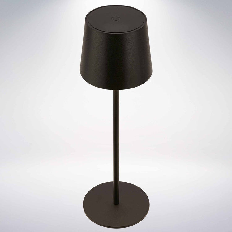 B.k.licht briloner suta – LED-Tischleuchte wiederaufladbar – dimmbar – kabellos – 33 cm hoch – IP44 – für drinnen und draußen – mit Batterie – schwarz