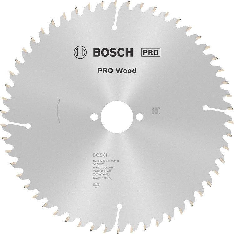 Bosch Pro Holzkreissägeblatt 216 x 2,6 x 30 mm – 2608838411