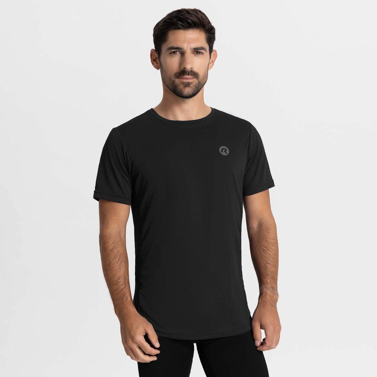 Rogelli Core Laufshirt Herren – Kurzarm – Schwarz – L