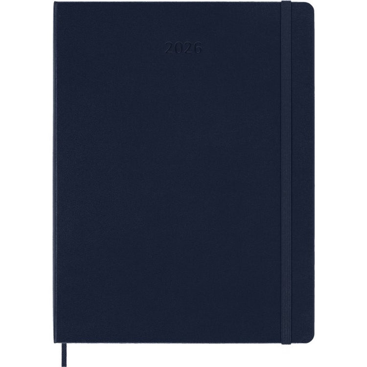 Moleskine 12-Monats-Tagebuch – 2026 – wöchentlich – XL – Hardcover – Saphirblau