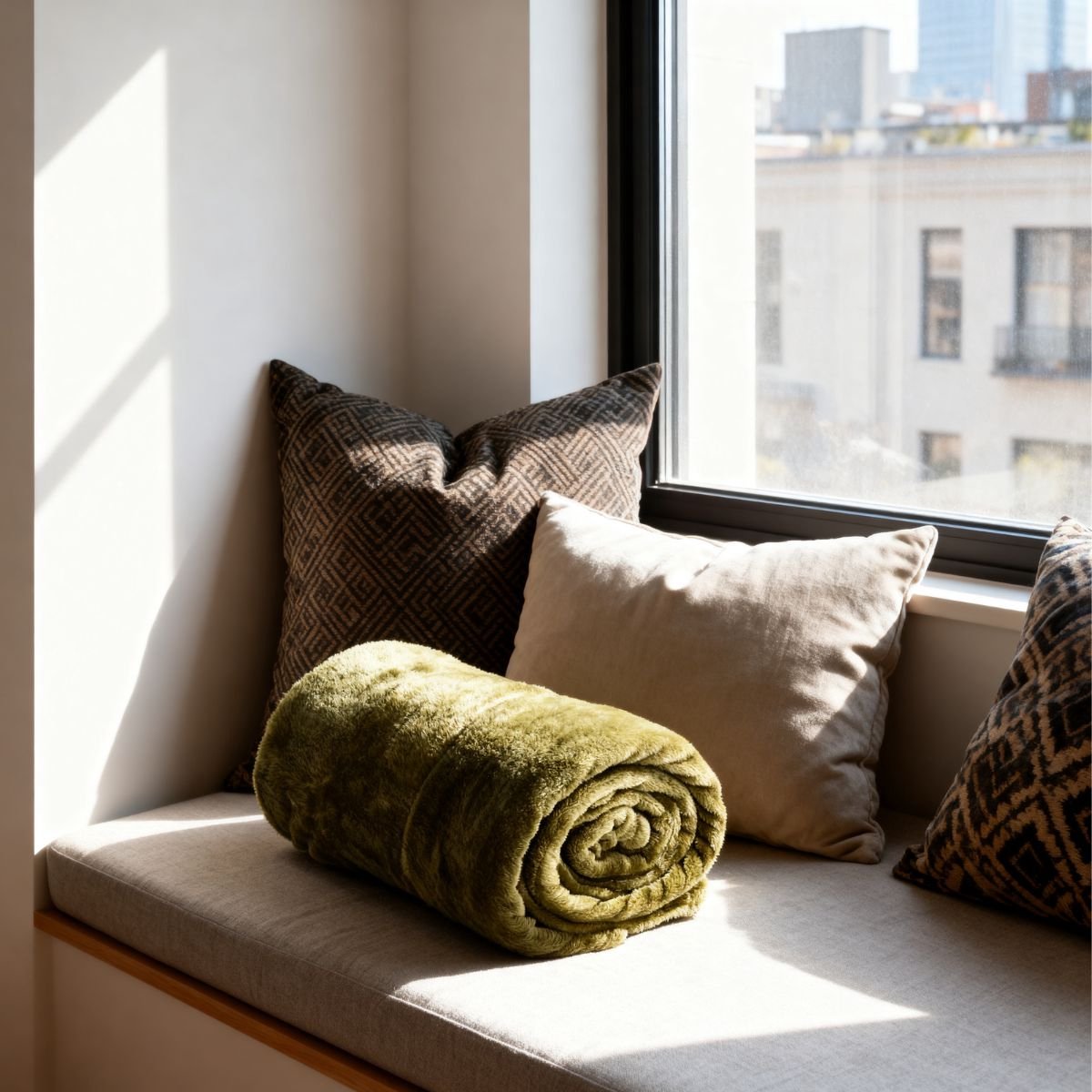 Arti casa Fleecedecke 150 x 200 cm – karierte Decke für die Couch, das Bett oder draußen – Heimdekoration für Wohnzimmer und Schlafzimmer – superweiches Material – grün