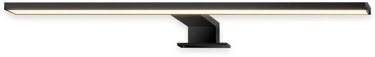 B.k.licht briloner dünn - LED-Spiegelbeleuchtung - warmweißes Licht - Spiegellampe - klemmbar oder schraubbar - schwarz - 50x10,5x4 cm