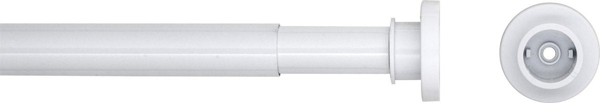 Dichtungsfäle Dichtungsfeule Duschvorhangstange Teleskop 80-130 cm Weiß
