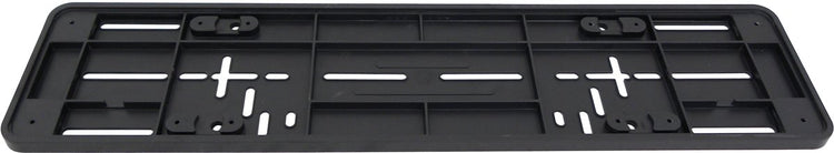 Carpoint Kennzeichen-Grundplatte EU – 52x11 cm – Schwarz – Kunststoff – Universal – vorgebohrt – schlankes Design