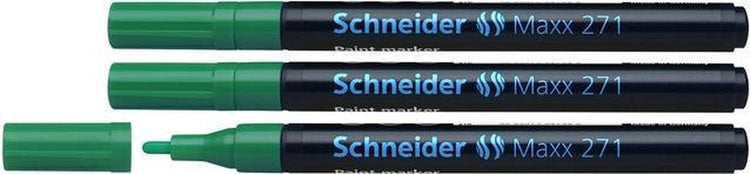 Schneider Schreibgeräte Schneider Paint Marker - Maxx 271 - 1-2 mm - Grün - 3 Stück - S-127104-3