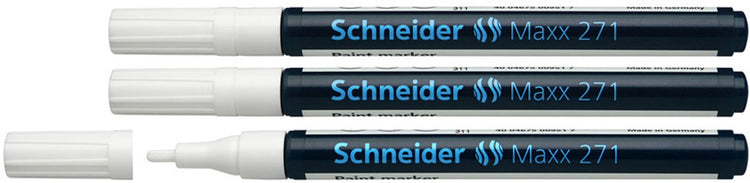 Schneider Schreibgeräte Schneider Paint Marker - Maxx 271 - 1-2 mm - Weiß - 3 Stück - S-127149-3