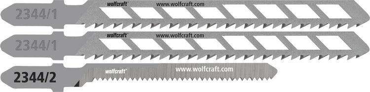 Wolfcraft – Gipskarton-Stichsägeblätter – 3-teilig – für gerade und gebogene Schnitte in Gipskarton – 2344000