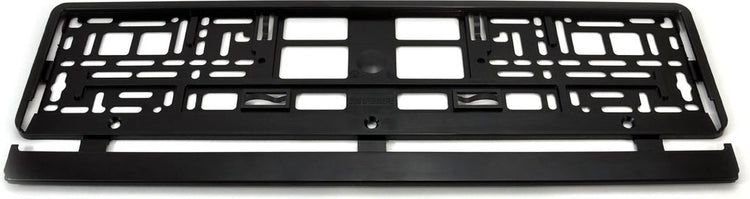 Markenloser Sans-Marque-Kennzeichenhalter hart – schwarz – für Kennzeichengröße: 520 x 110 mm – nur 1 Stück