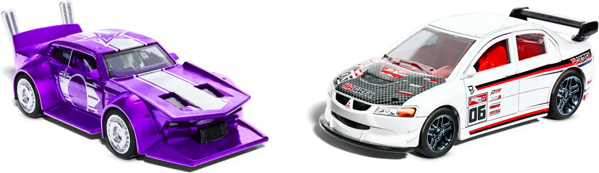Heiße Räder Race-Racing-Autos, 2st.