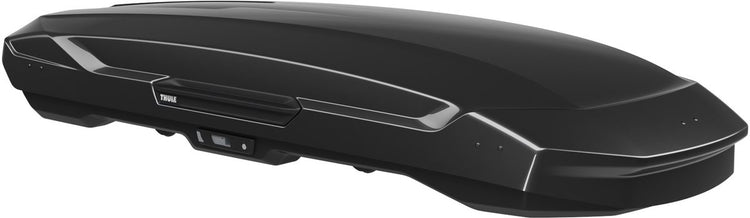 Thule Motion 3 XXL Low Schwarz glänzend – Dachbox – 2 Seiten zu öffnen – 75 kg Tragkraft – 590 l Fassungsvermögen