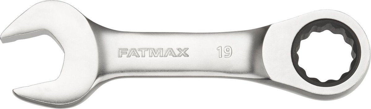 Stanley Handwerkzeuge Fatmax Stubby-Maulschlüssel mit Ratsche 19 mm – fmmt13115–0 – fmmt13115–0
