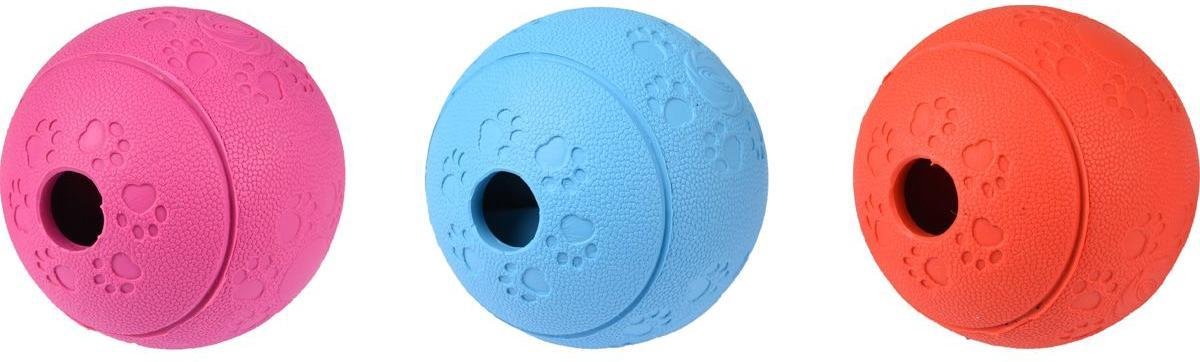 Flamingo-Nandus – Snackball Hunde – HS Gummi-Nandus-Snackball 11 cm sortiert – 1. Stück – 120996 – 1. Stück
