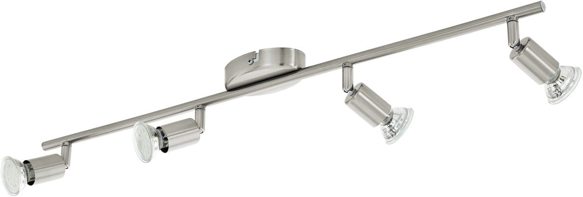 Eglo Buzz - Deckenstrahler - 4 Lichter - LED - Nickel matt