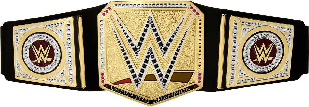 Mattel wwe championship belt toy universal title adjustable gold.