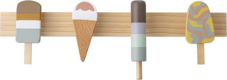 Bloomingville Mini Kids Holz-Kindergarderobe Eiscreme