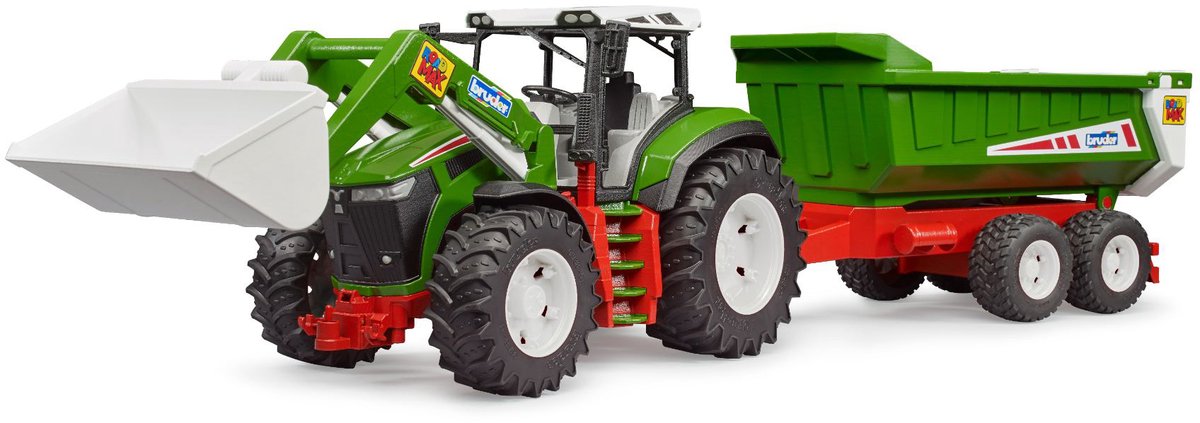 Bruder Roadmax -Traktor mit Frontlader und Anhänger