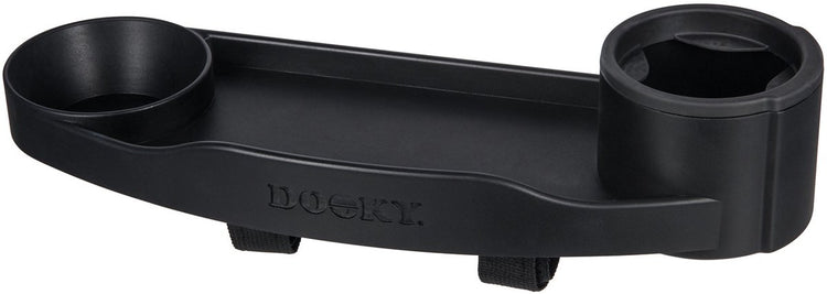 Dooky Kinderwagen-Snack-Aktivitätstablett – Ess- und Spieltablett für Kinderwagen und Buggy – schwarz