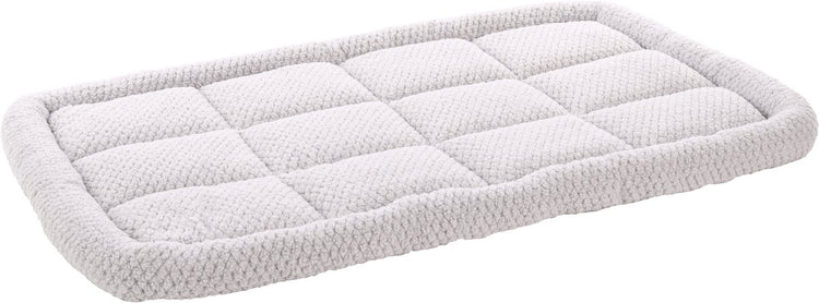 Hundekissen Flamingo – Bankkissen – extra weiches Hundekissen 116 x 69 cm – passend für Hundebox und Katzenkissen – Jacquard rechteckig grau