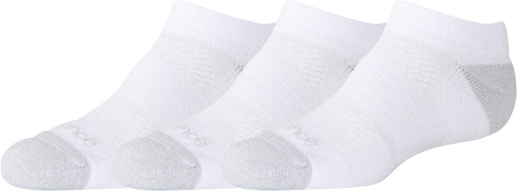 New Balance Youth Active No Show Socken 3er-Pack Unisex-Sportsocken – Weiß