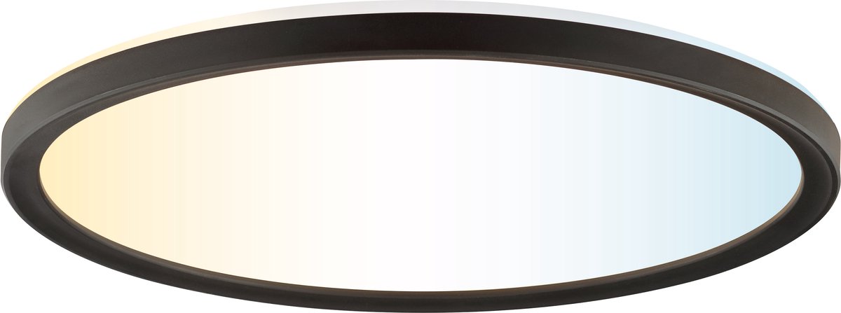 Brilliant Avola – Deckenleuchte – ø 29,3 cm – LED 18 W – 2400 lm – 2700 K-6500 K – CCT – Timer – Nachtlicht – dimmbar – Fernbedienung – IP20 – Schwarz
