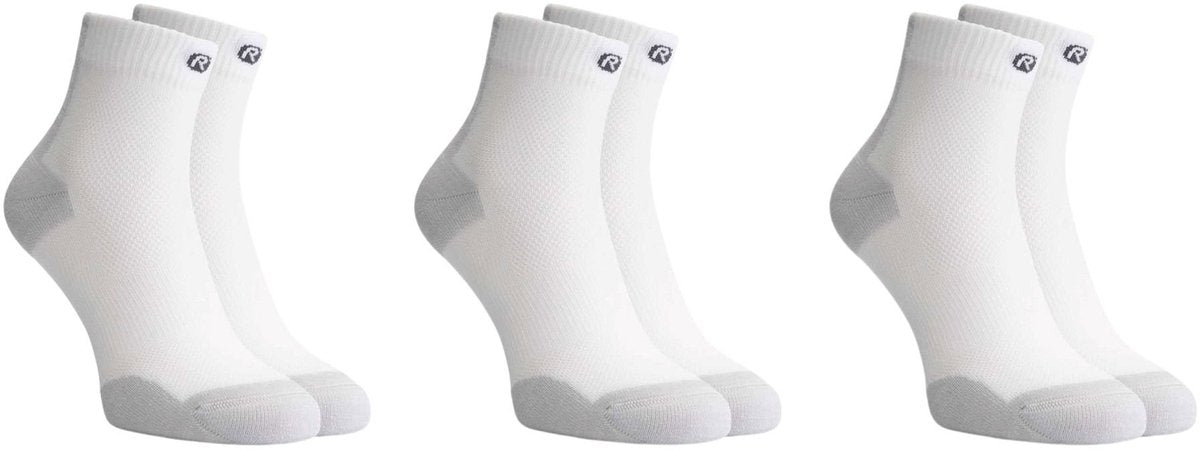 Rogelli Core Laufsocken – 3er-Pack – Weiß Grau – 40 43
