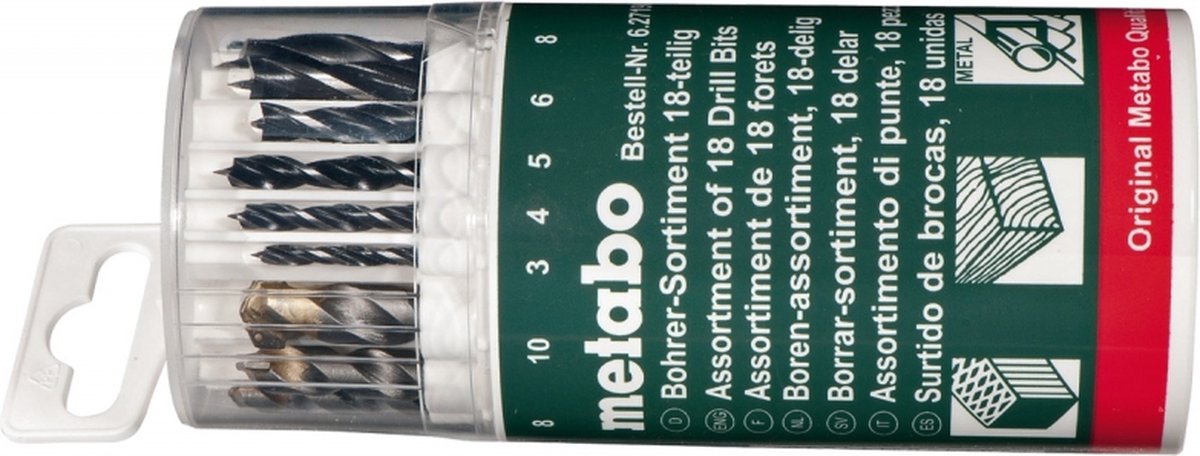 Metabo Zubehör - 18-teiliges Bohrerset 627190000