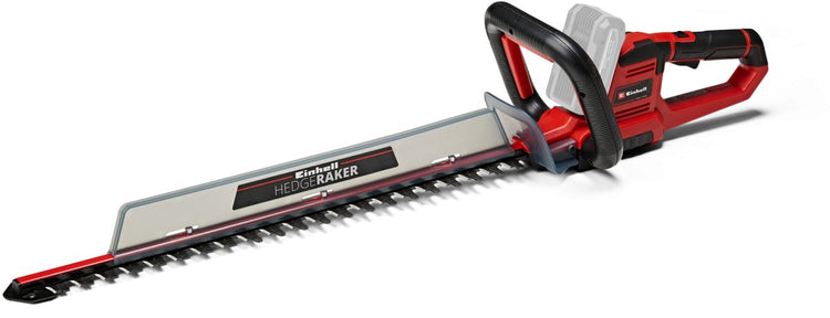 Einhell Akku-Heckenschere Ge-CH 18 60 Li Solo – Power X-Change – 18 V Li-Ion – Schnittlänge: 60 cm – Zinkenabstand: 22 mm – drehbarer Griff – inkl. Klingenabdeckung - exkl. Akku und Ladegerät
