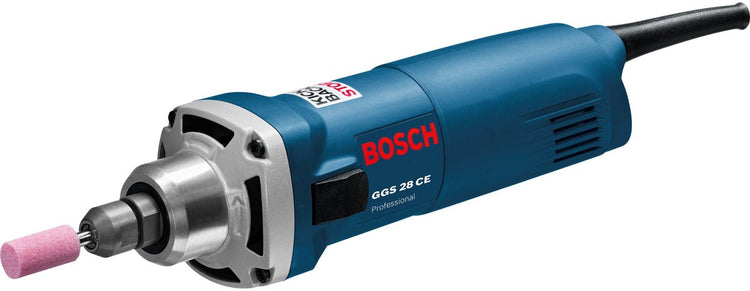Bosch Schleifmaschine ggs 28 ce (Rückschlagstopp) (2 x Maulschlüssel SW 19, Spanneinheit (Spannzangenmutter 6 mm))