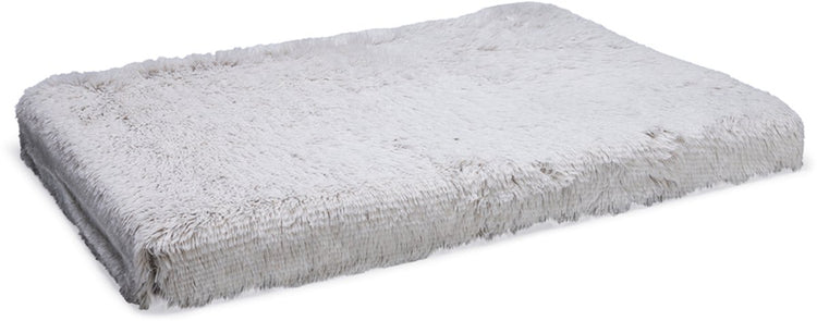 Beeztees siba - orthopädisches Hundekissen - flauschig - beige - 100x70x9 cm - Größe L -