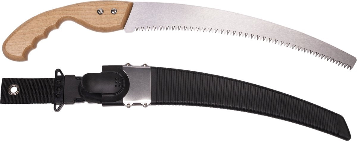 Tercasa Gartensäge – gebogen – Sägeblatt 33 cm – mit Kunststoffhalter – ju-998500