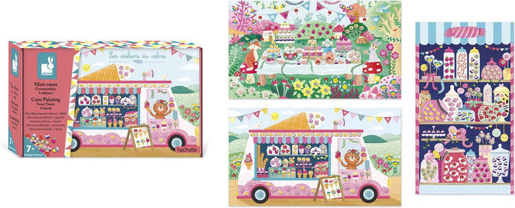 Janod - les ateliers du calme - delicacies - 3 cards to decorate with mini delicacies