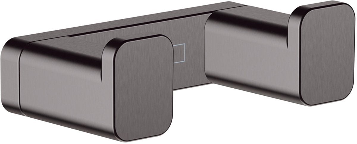 Hansgrohe addstoris Handtuchhaken doppelt gebürstetes schwarzes Chrom