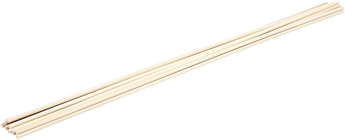 Creativ Company Blumenstäbchen, L: 60 cm, T 6 mm, 10 Stück, 1 Box