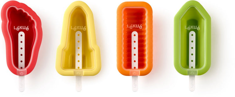 Lékué Eisformen ikonisch - 4 Stk. - gemischt