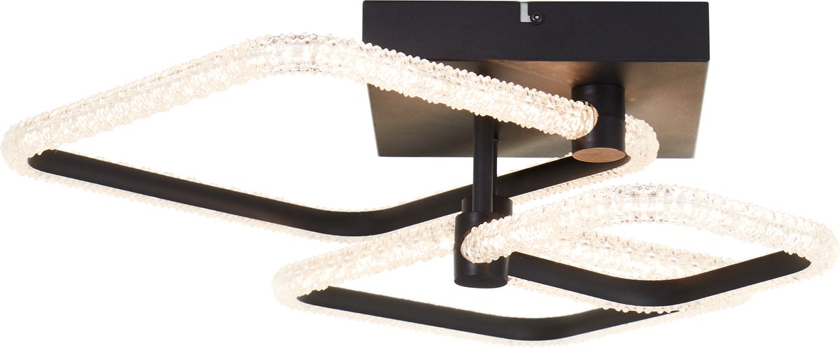 Brilliant Aydin – Deckenleuchte – Kristall-LED 30 W – Schwarz – mit Fernbedienung