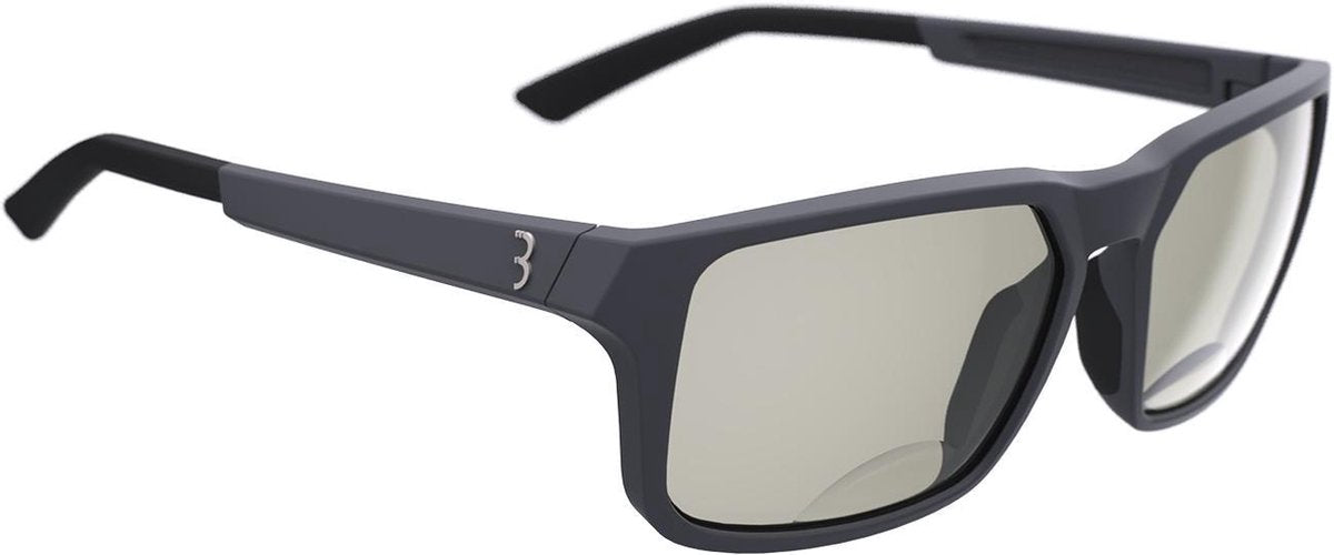 BBB Cycling Spectre Reader PH-Fahrradbrille, photochrome Gläser – photochromatisch und verschreibungspflichtig +2,0 – mattes Anthrazit – BSG-67PH