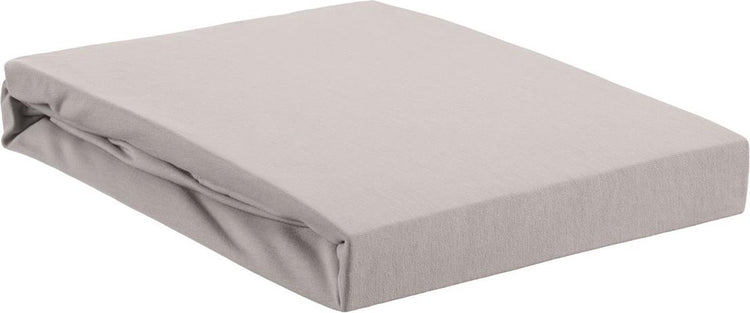 Beddinghouse – Jersey-Stretch – Spannbettlaken – 80 x 220 cm – hellgrau – Premium-Qualität