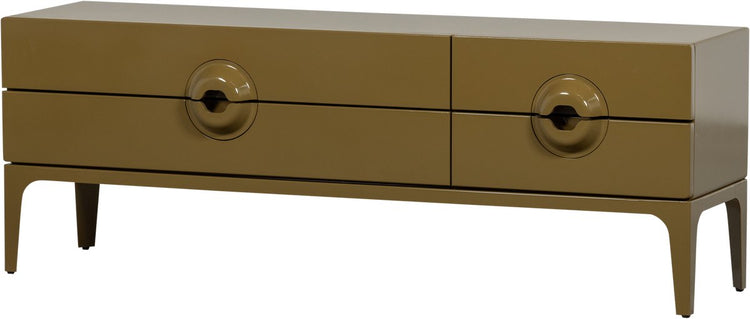 Woood Merge TV-Schrank – Eukalyptusholz – Honiggelb – 57 x 160 x 44 cm