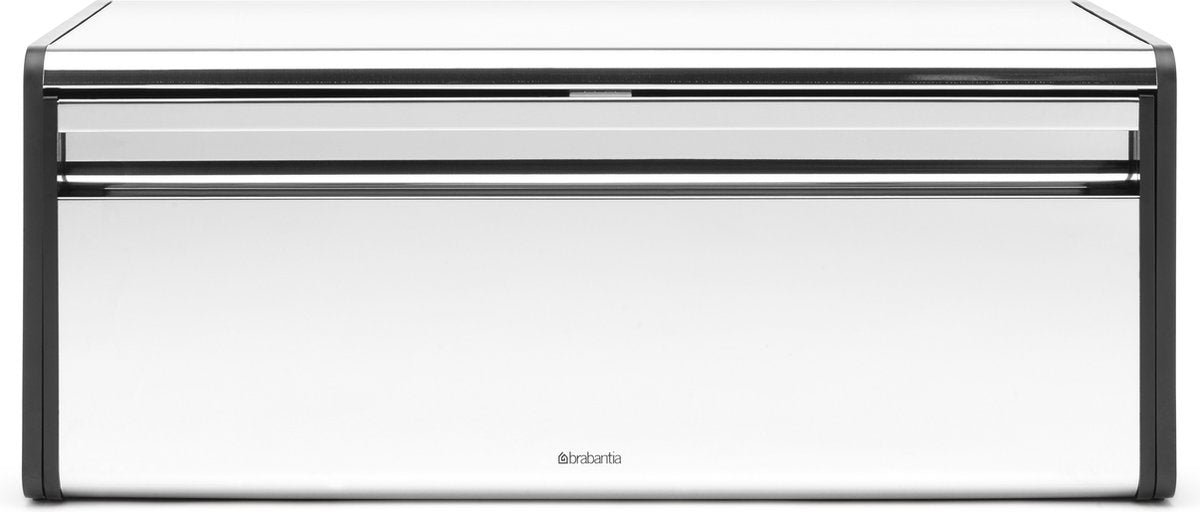 Brabantia Brotkasten – mit Klappdeckel – glänzender Stahl