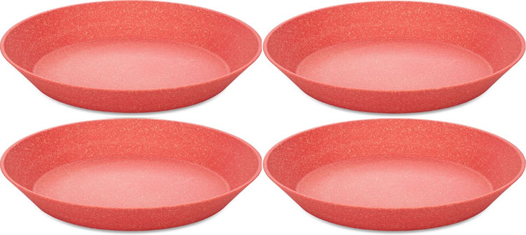 Koziol tiefer Teller, 24 cm, 4er-Set, Bio, Naturkoralle - | Platte verbinden