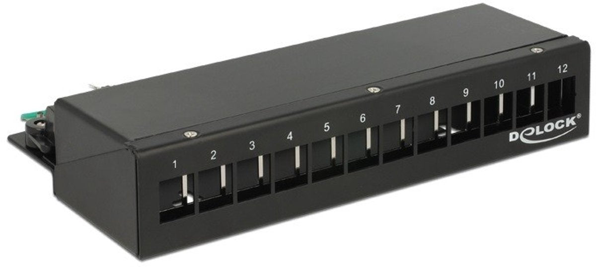 Delock Keystone Desktop Patch Panel 12 Port