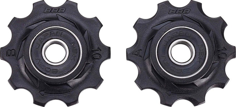 BBB Fahrrad-Umwerferräder Shimano, Campagnolo Sram – 7-Gang, 8-Gang, 9-Gang, 10-Gang – langlebig – schwarz – 10 Zähne – Rollerboys BDP-01
