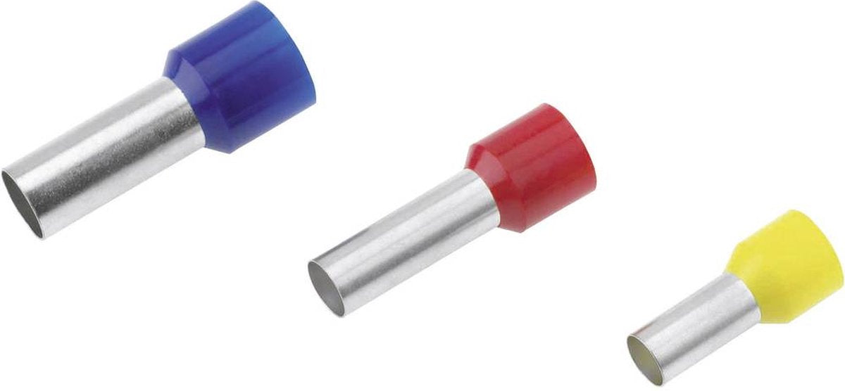 Cimco 18 2326 Aderendhülsen 1 mm² teilisoliert rot 100 Stück(e)