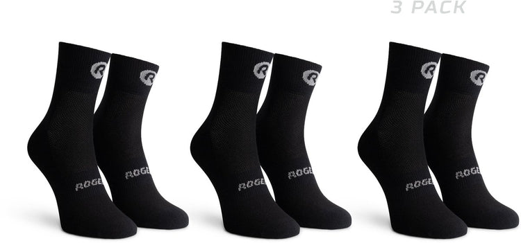 Rogelli Core Radsocken – 3er-Pack – Schwarz – 36 39