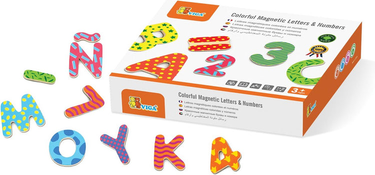 Vigatoys Viga Toys - Magnetbuchstaben Zahlen 77 Stück