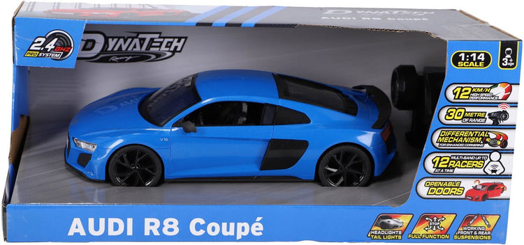 Dynatech radiographisch kontrolliertes Auto Audi 1:14 2.4g R8 Coupé Blau