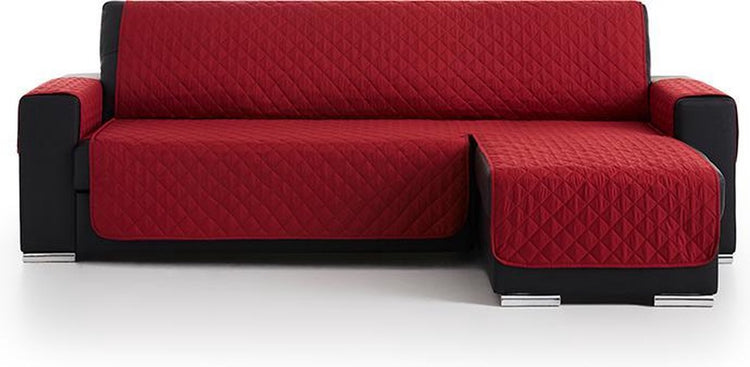 Belmarti® Sofaschoner Duo Chaiselongue 200 cm breit rot – Premium Ecksofaschoner für Sofas mit Loungebereich links oder rechts