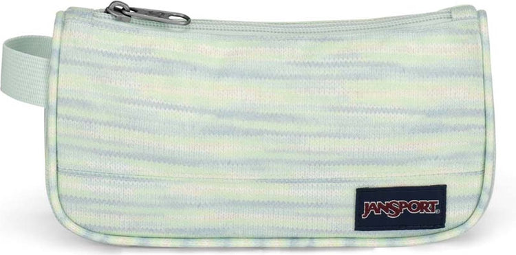 Mittelgroße Zubehörtasche von Jansport – 70er-Jahre-Space-Dye-Frischminze