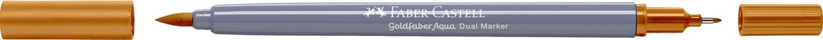 Faber-castell - duo watercolor marker - goldfaber - light yellow ocher 183 - brush 0.6mm - fc-164683